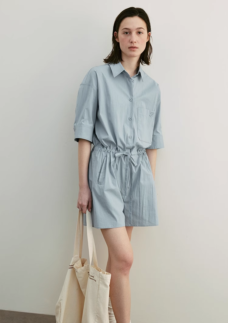 Romper with Short Sleeves