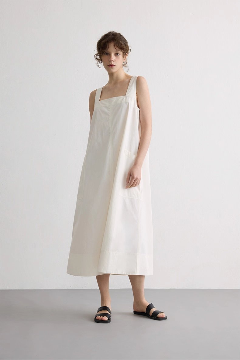 Draped Sleeveless Maxi Dress