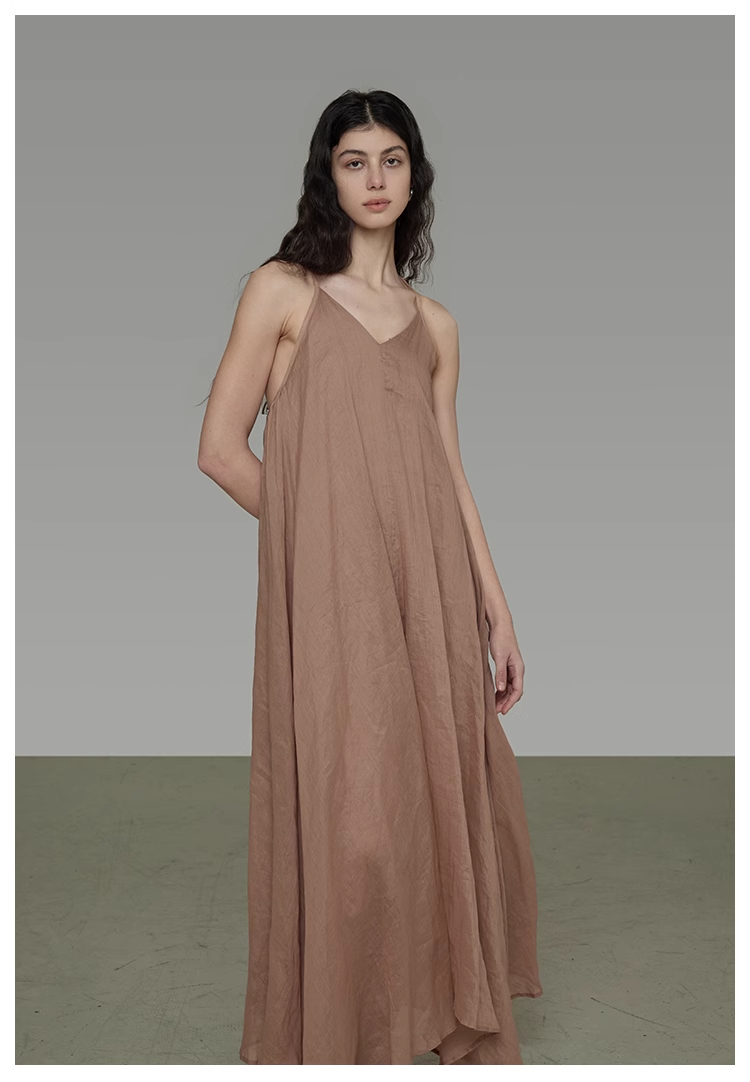 Flowy V-Neck Sleeveless Maxi Dress