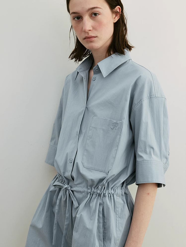 Romper with Short Sleeves
