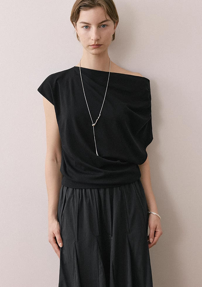 Asymmetric Off-Shoulder Top