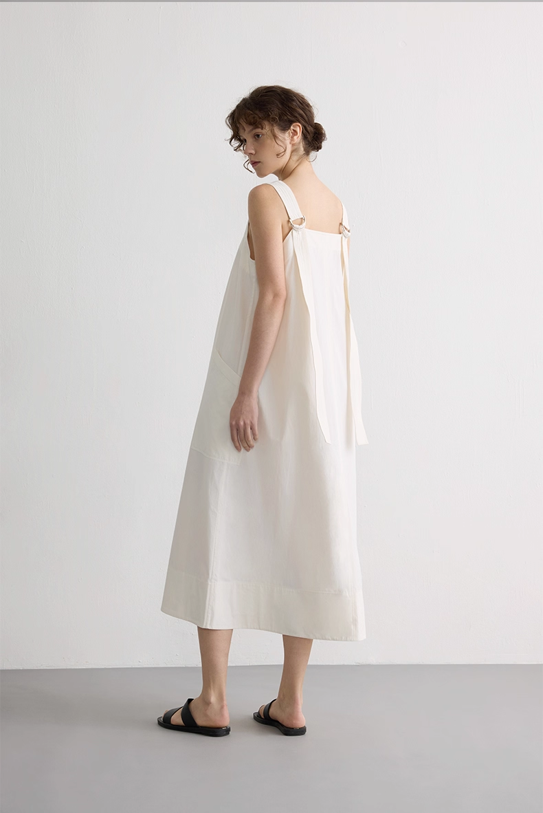 Draped Sleeveless Maxi Dress