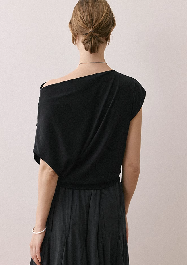 Asymmetric Off-Shoulder Top