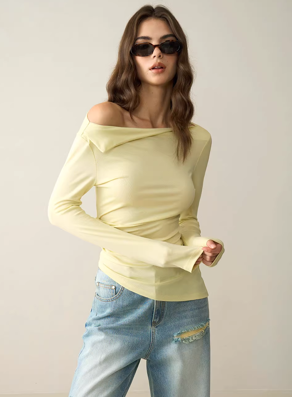 Asymmetric Knit Top
