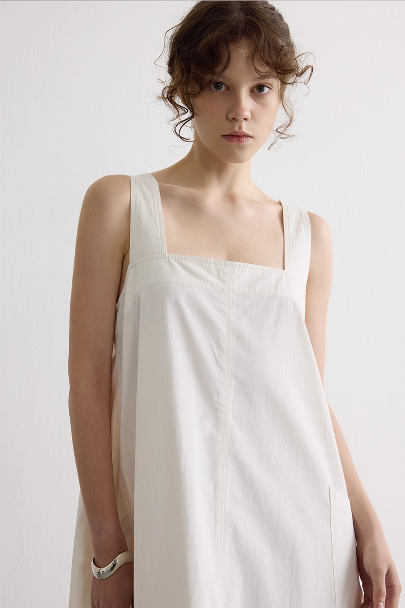 Draped Sleeveless Maxi Dress